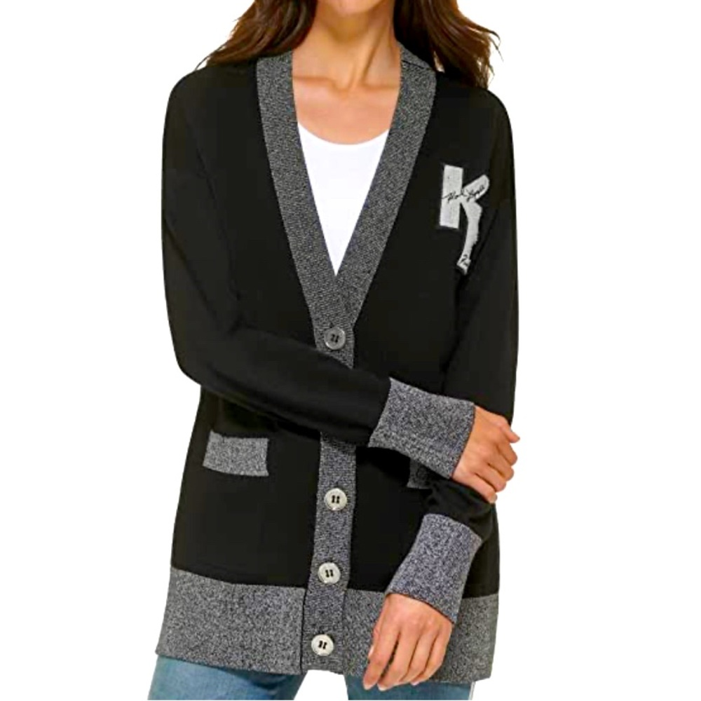 Karl Lagerfeld Paris Women's Collegiate Cardigan - Brand new with tags